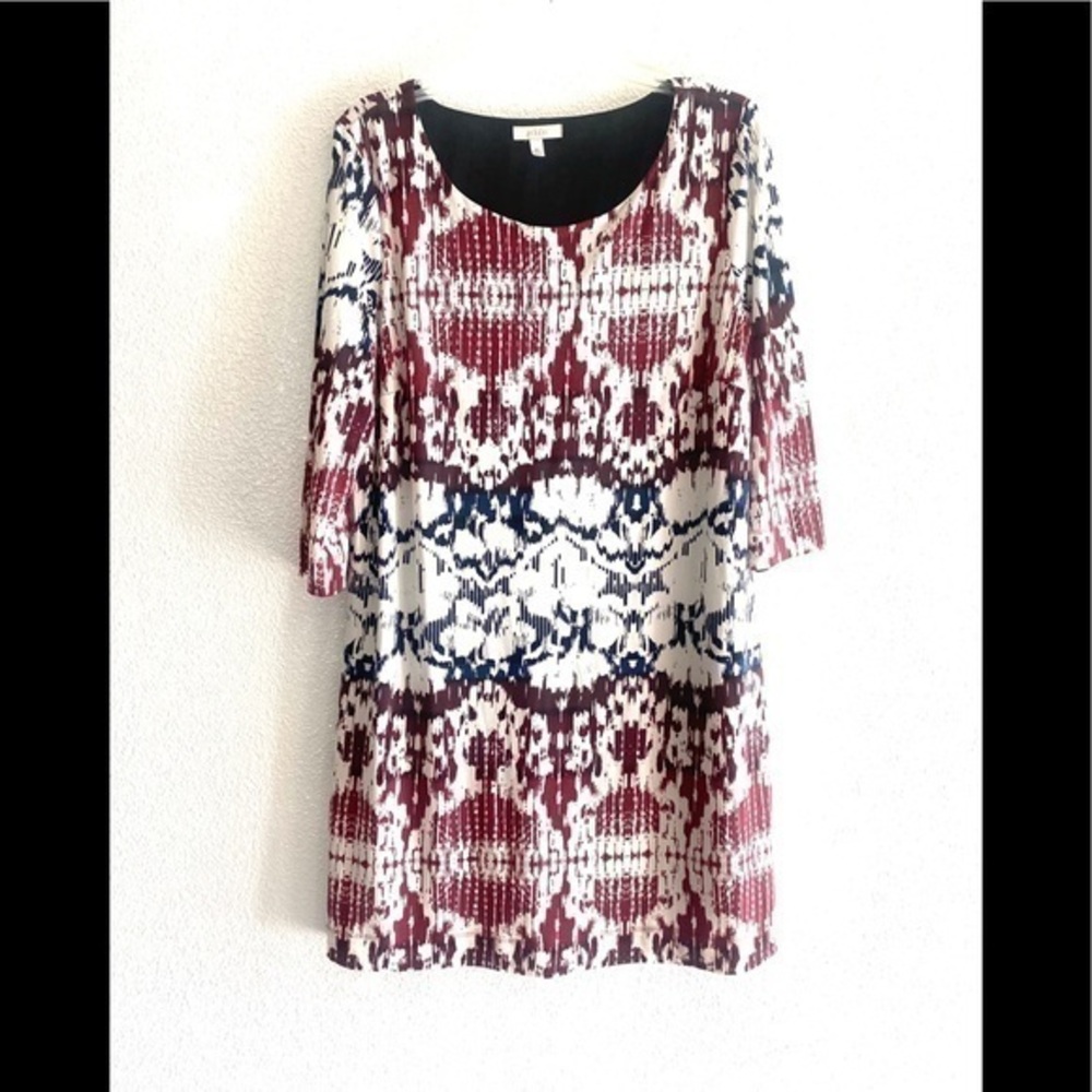 HALO woman’s abstract print shift dress size XL